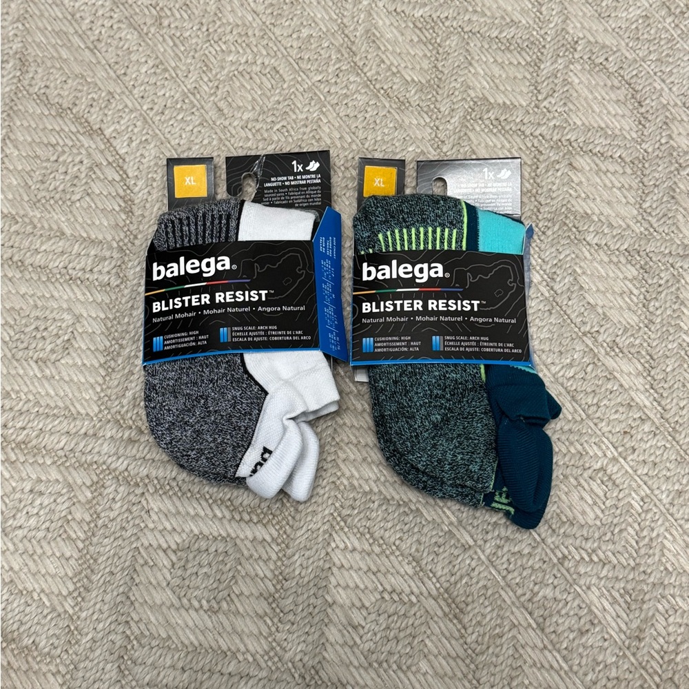 Gray and Green Athletic Socks Weather Resistant